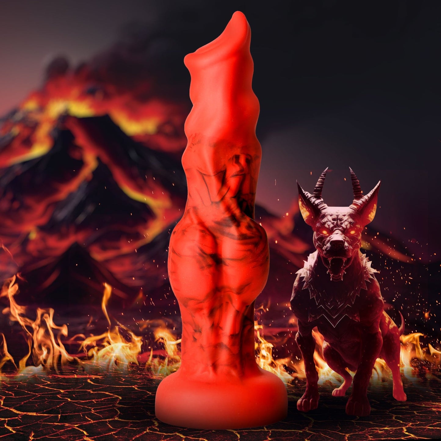 Fire Hound Silicone Dildo - Large - Dildos - The Rabbit Hole Life