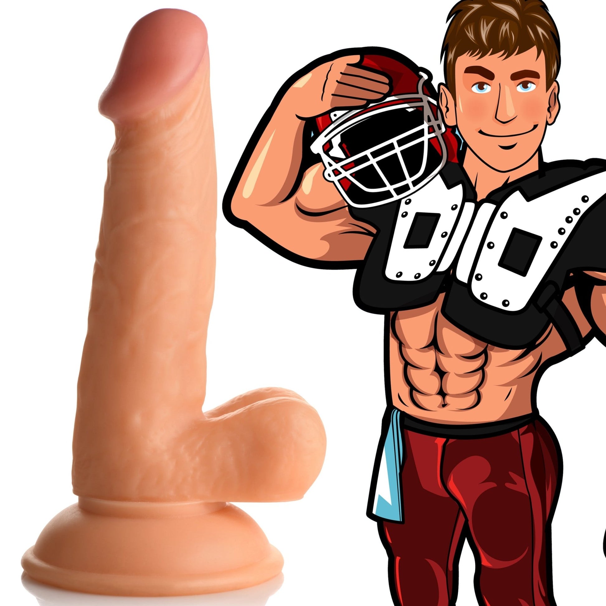 Football Frank 6.75 Inch Dildo - Dildos - The Rabbit Hole Life