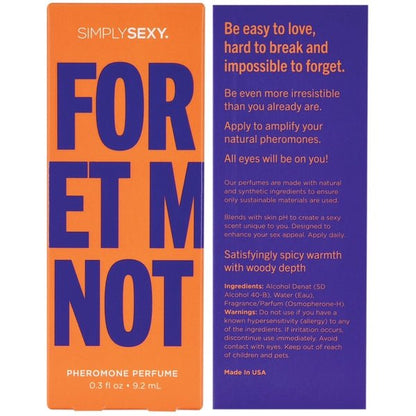 FORGET ME NOT Pheromone Infused Perfume - Forget Me Not 0.3oz | 9.2mL - Lubes - The Rabbit Hole Life