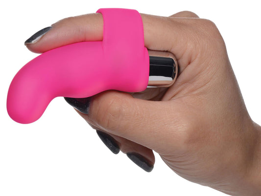 G-Thrill Silicone Finger Vibe - Magenta - vibesextoys - The Rabbit Hole Life