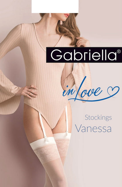 Gabriella Calze Vanessa Stockings White - The Rabbit Hole Life