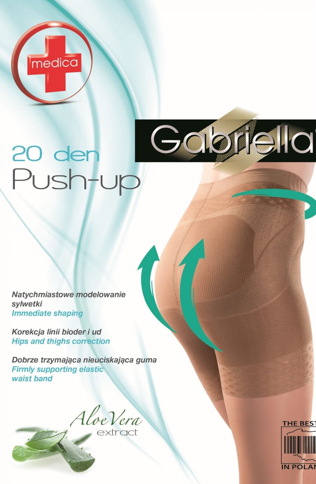 Gabriella Classic Push Up 127 Tights Beige - The Rabbit Hole Life