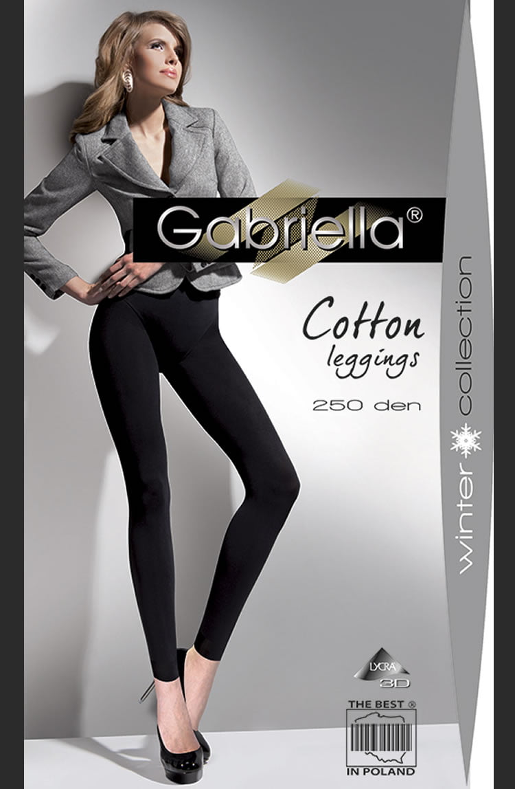 Gabriella Cotton Leggings Black - The Rabbit Hole Life