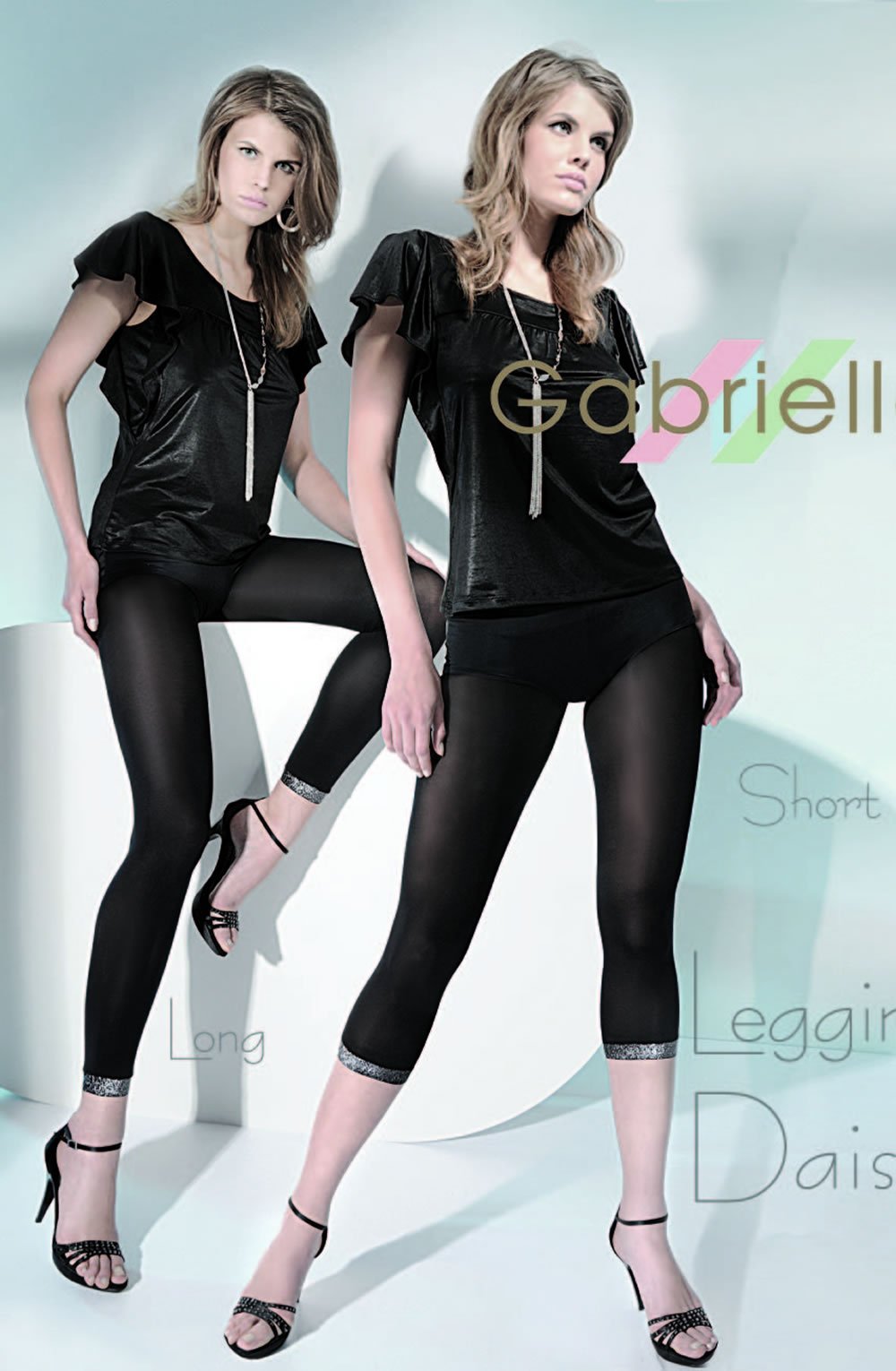 Gabriella Daisy Long Leggings Black - The Rabbit Hole Life