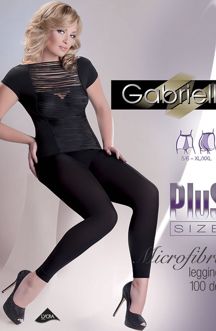 Gabriella Leggings Plus 163 Black - The Rabbit Hole Life