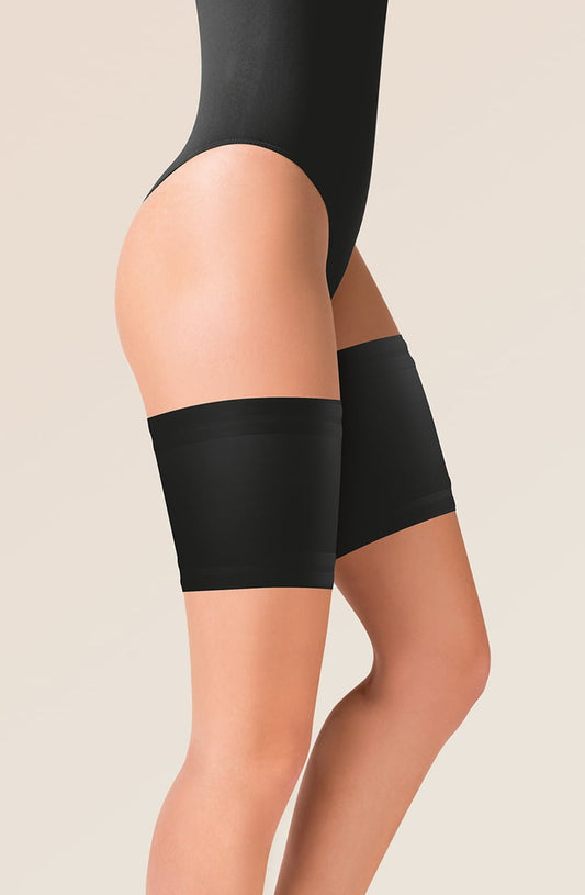 Gabriella Satin Thigh Band 510 Black - The Rabbit Hole Life