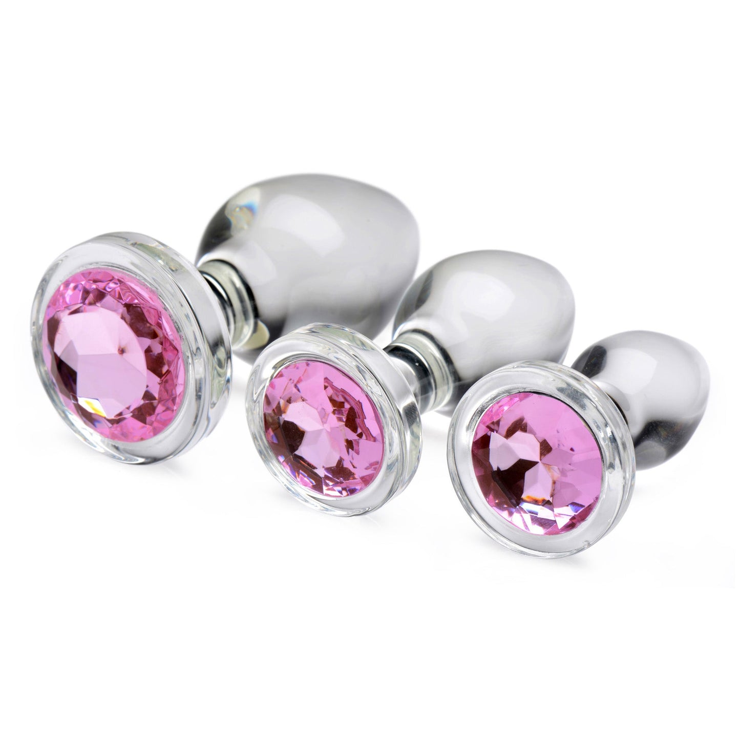 Gem Glass Anal Plug Set - butt-plugs - The Rabbit Hole Life