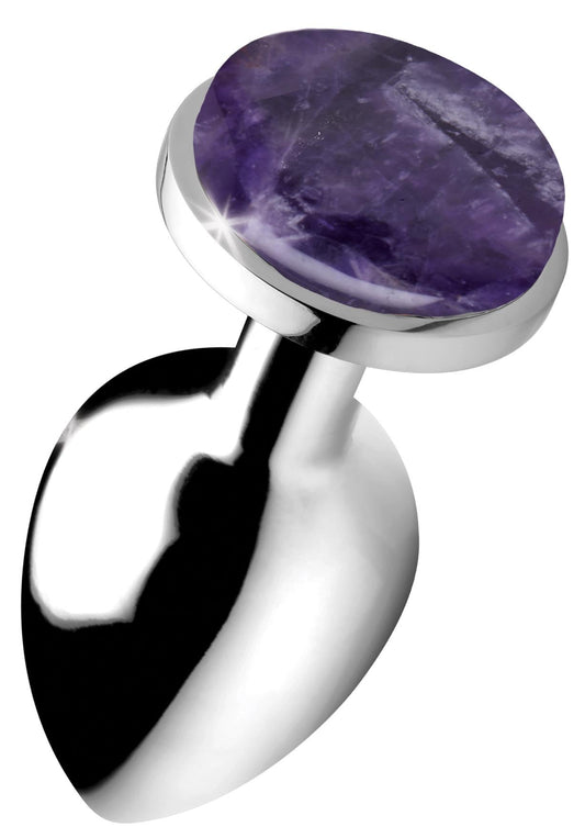 Genuine Amethyst Gemstone Anal Plug - Large - butt-plugs - The Rabbit Hole Life