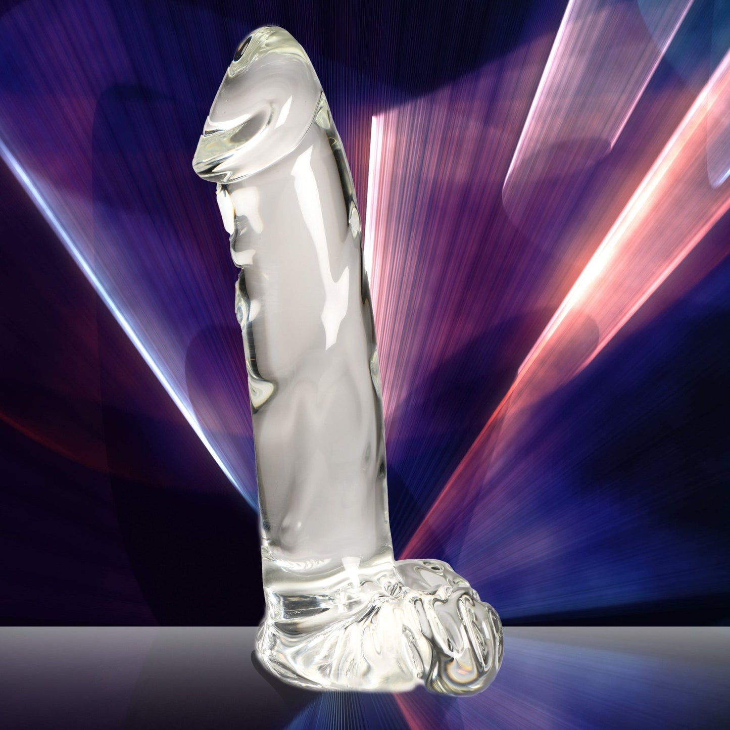 Glass Dildo with Balls - Dildos - The Rabbit Hole Life