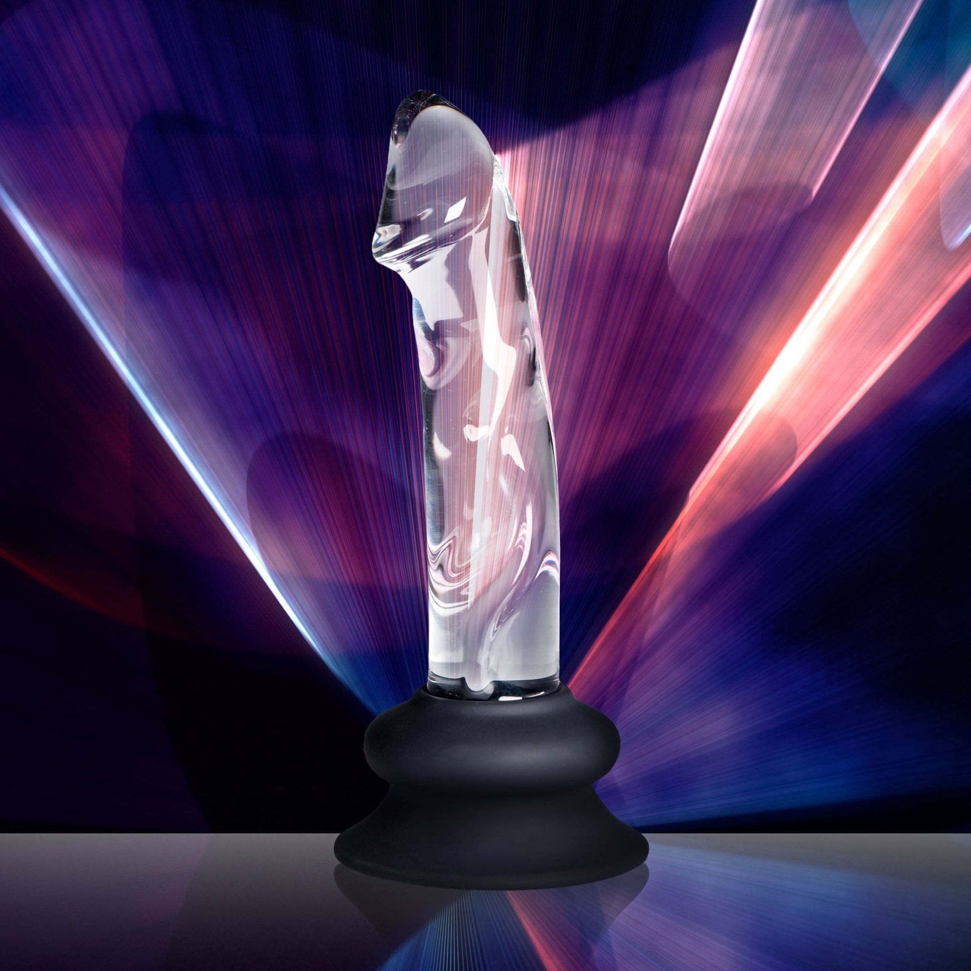 Glass Dildo with Silicone Base - 5.6 Inch - Dildos - The Rabbit Hole Life