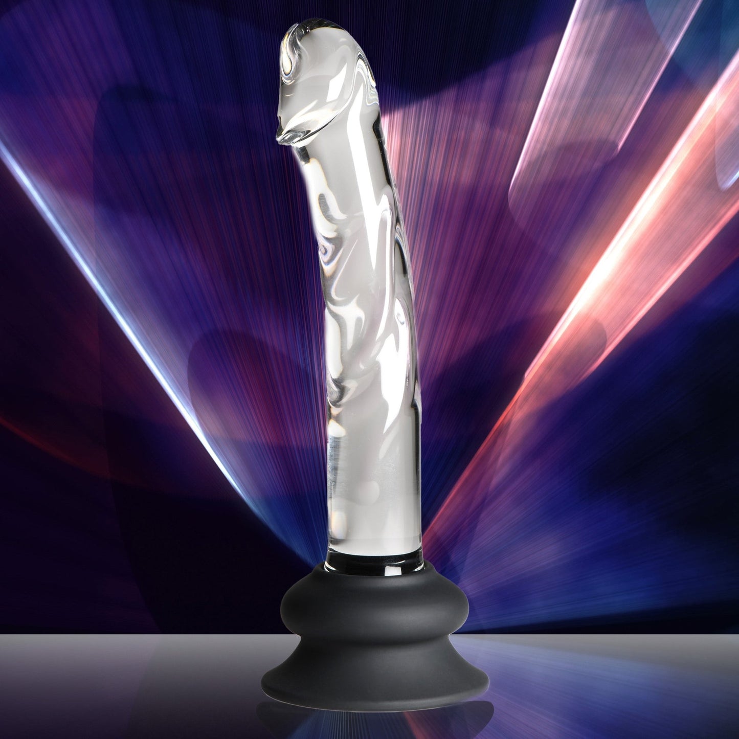 Glass Dildo with Silicone Base - 7 Inch - Dildos - The Rabbit Hole Life