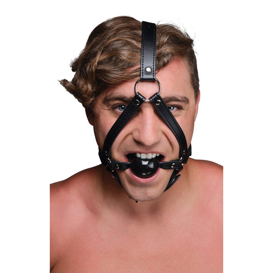 Head Harness with inch Ball Gag - strict-bondage - The Rabbit Hole Life