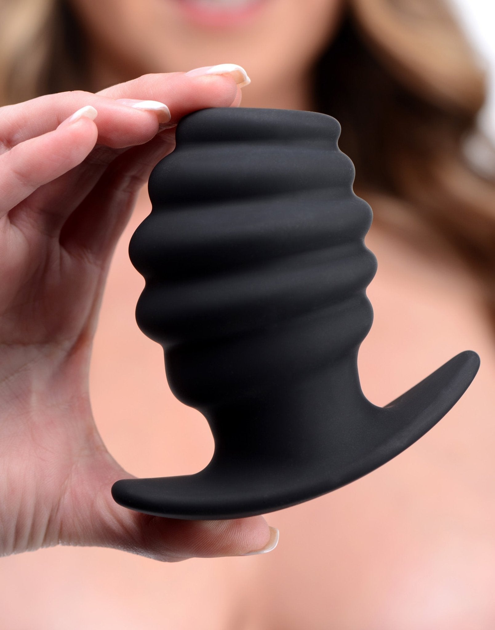 Hive Ass Tunnel Silicone Ribbed Hollow Anal Plug - Small - butt-plugs - The Rabbit Hole Life