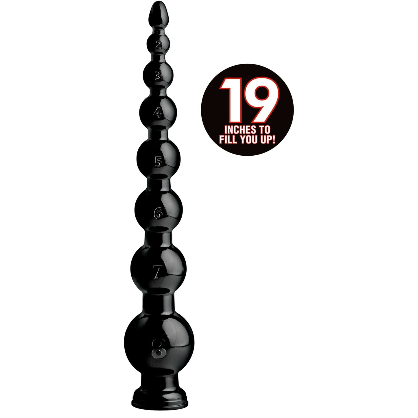 Hosed 19 Inch Graduated Bead Anal Snake - Huge - The Rabbit Hole Life