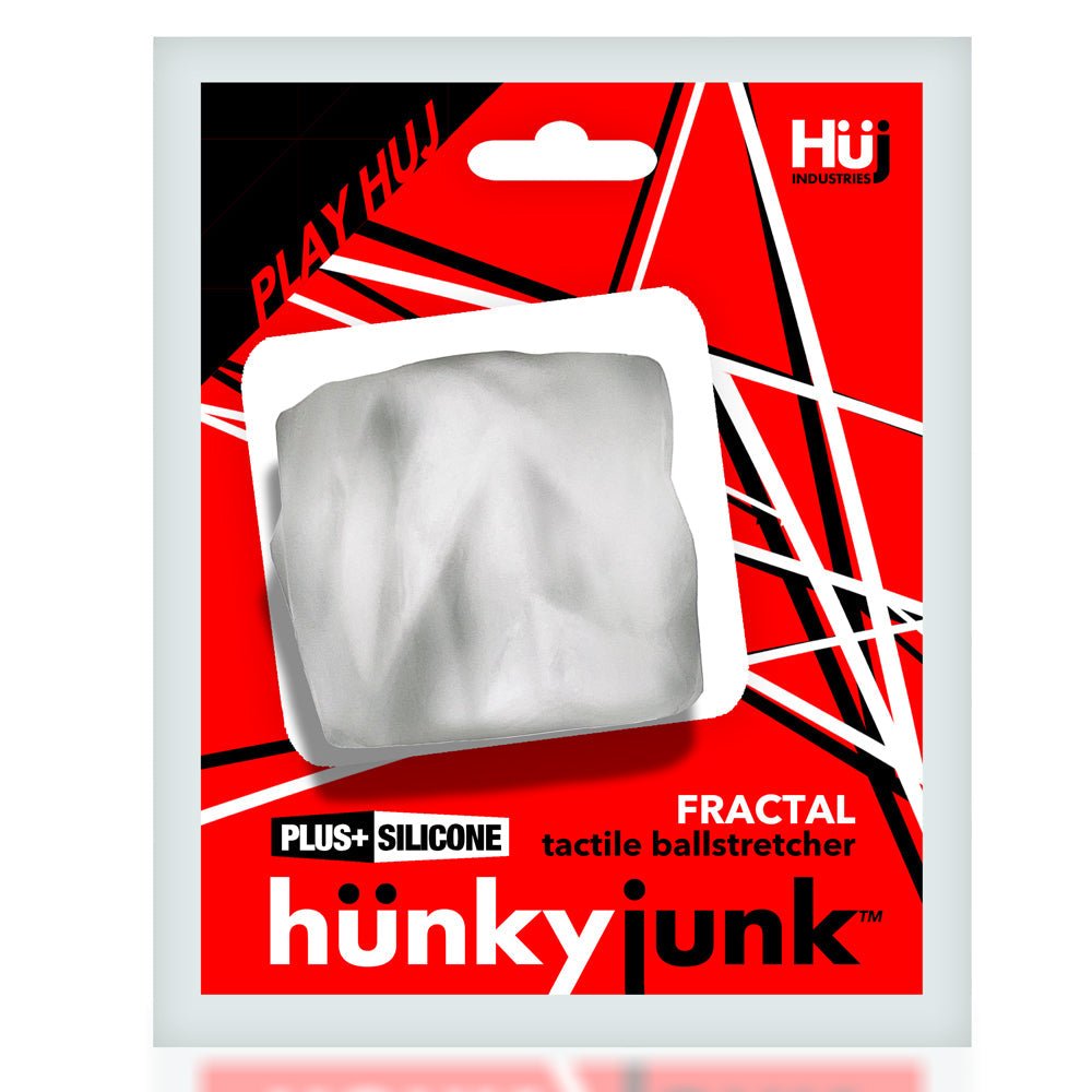 Hunkyjunk FRACTAL tactile ballstretcher CLEAR ICE - For Him - The Rabbit Hole Life