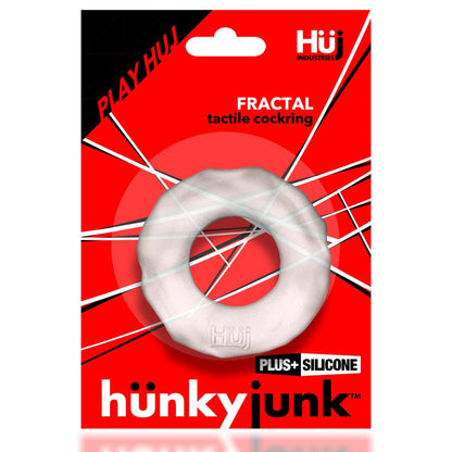 Hunkyjunk FRACTAL tactile cockring CLEAR ICE - For Him - The Rabbit Hole Life