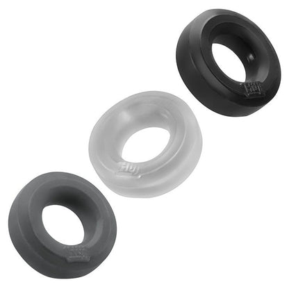 Hunkyjunk HUJ3 c-ring 3-pack, TAR MULTI - Tar/Ice/Stone - For Him - The Rabbit Hole Life