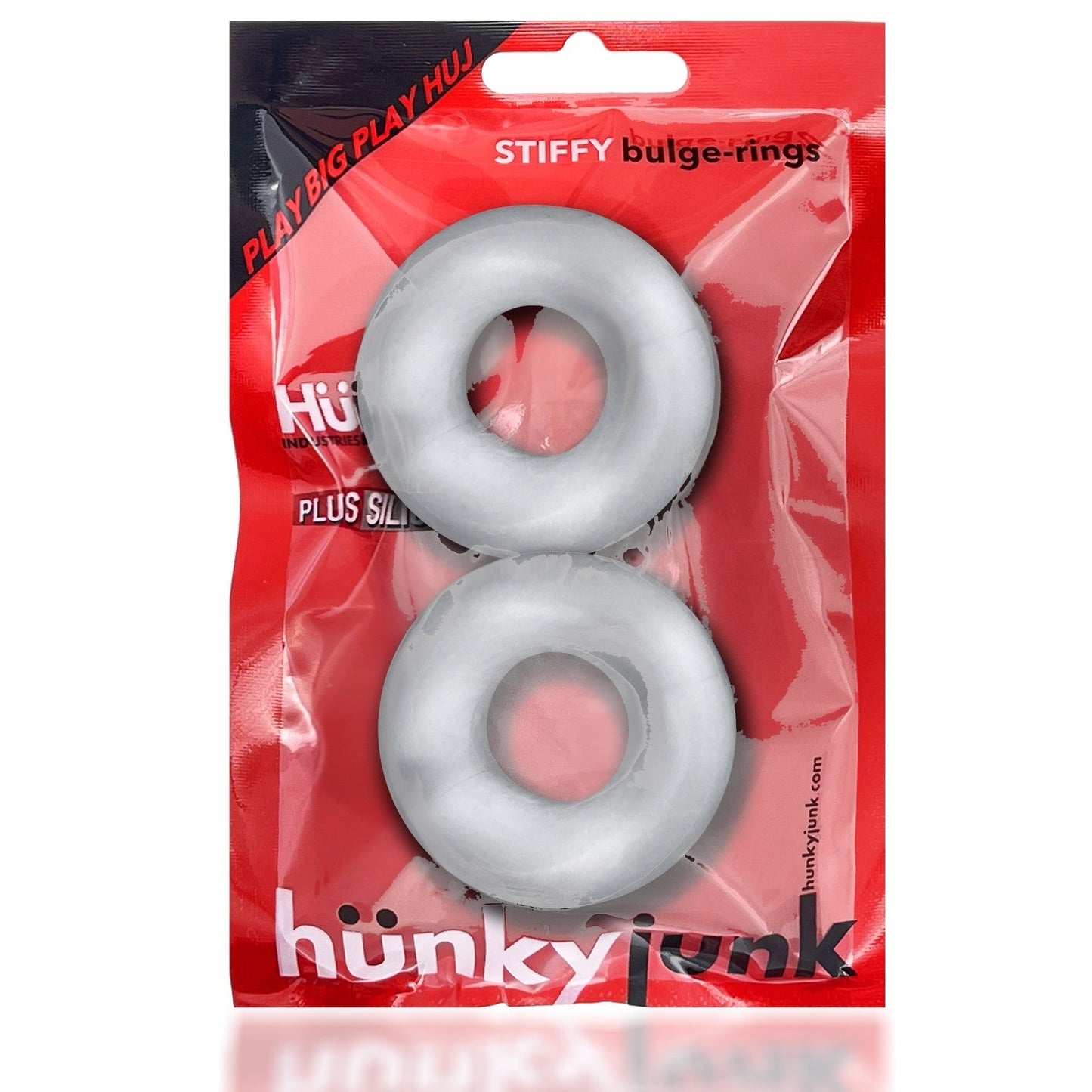 Hunkyjunk STIFFY 2-pack bulge cockrings - CLEAR ICE - For Him - The Rabbit Hole Life