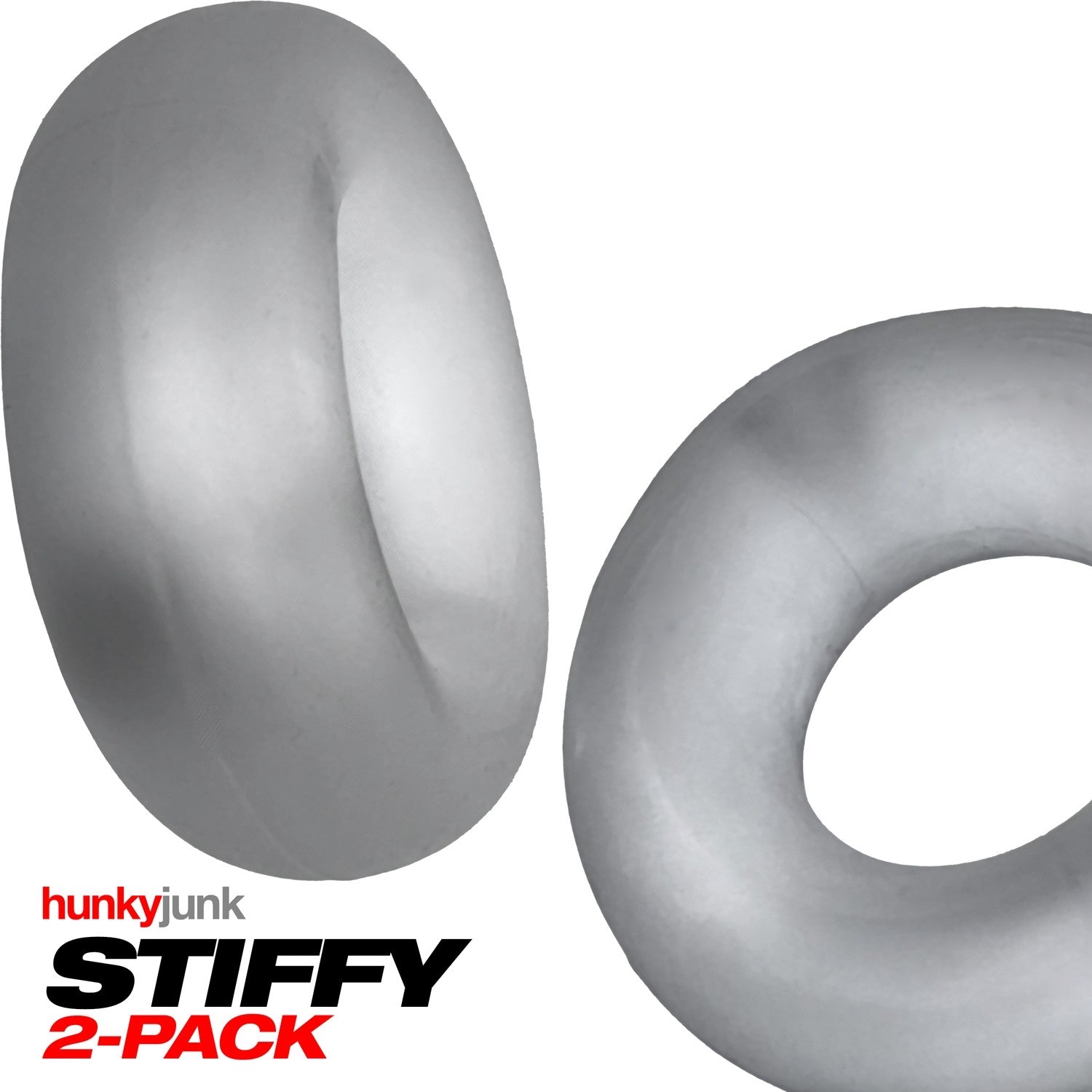 Hunkyjunk STIFFY 2-pack bulge cockrings - CLEAR ICE - For Him - The Rabbit Hole Life