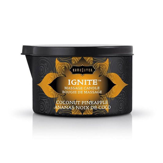 Ignite Massage Oil Candle Coconut Pineapple - Lubes - The Rabbit Hole Life