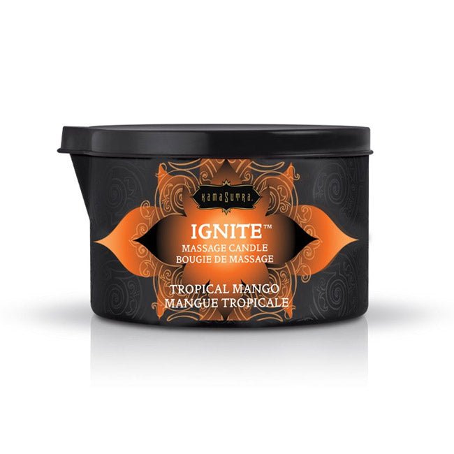 Ignite Massage Oil Candle Tropical Mango - Lubes - The Rabbit Hole Life