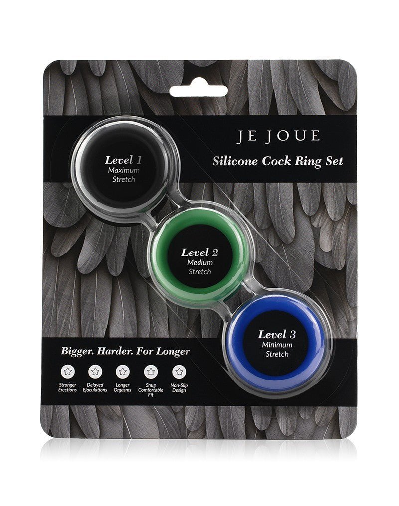 Je Joue 3 Pack Silicone C-rings - For Him - The Rabbit Hole Life