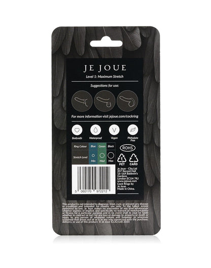 Je Joue - Black Silicone C-Ring - Maximum Stretch - For Him - The Rabbit Hole Life