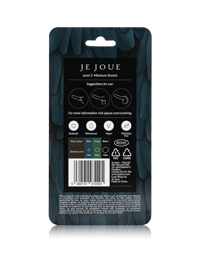 Je Joue - Blue Silicone C-Ring - Minimum Stretch - For Him - The Rabbit Hole Life