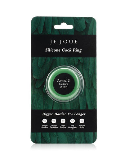 Je Joue - Green Silicone C-Ring - Medium Stretch - For Him - The Rabbit Hole Life