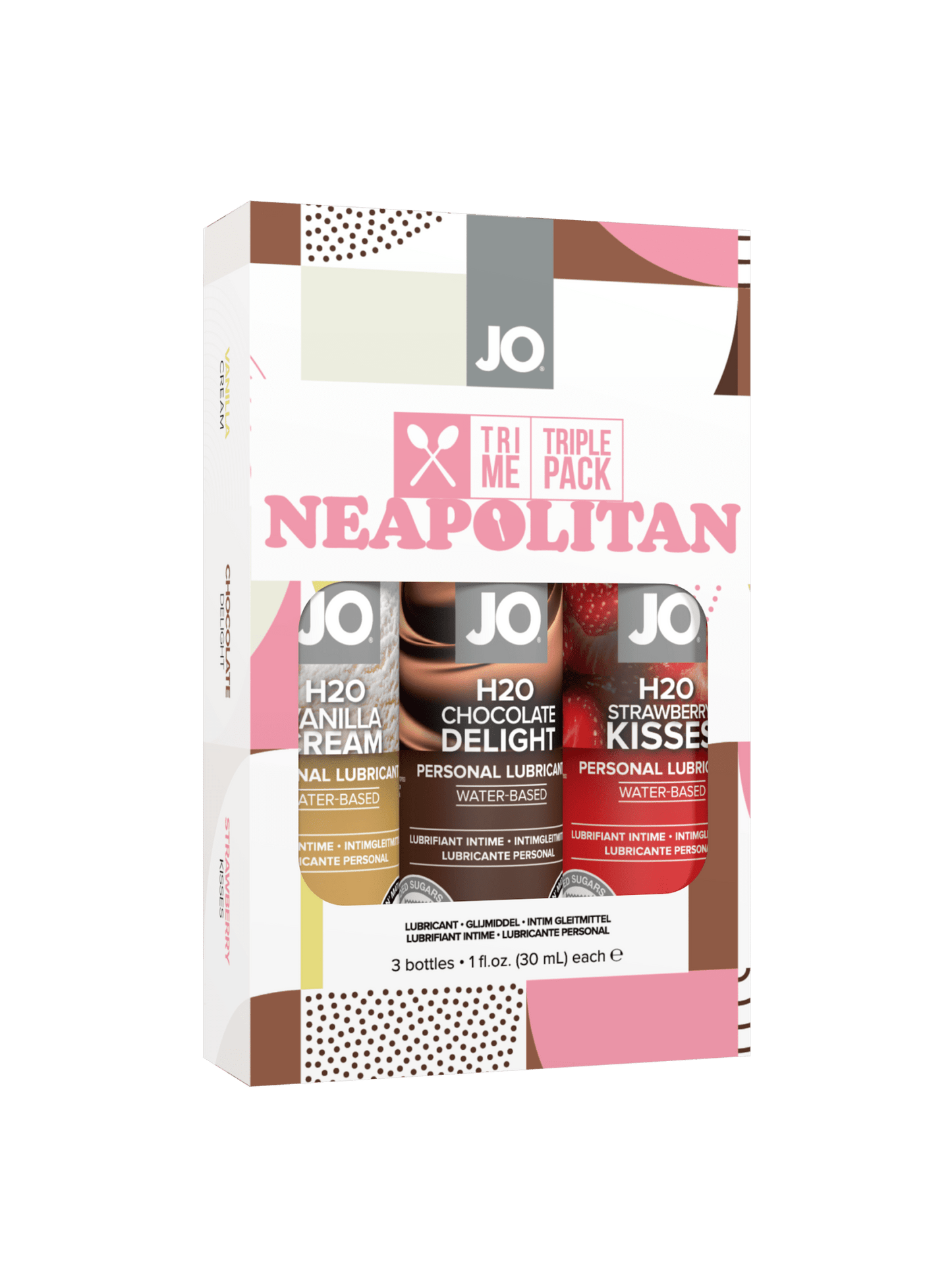 JO Tri-Me Triple Pack - Neapolitan - Lubes - The Rabbit Hole Life