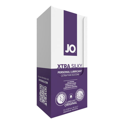 JO Xtra Silky Silicone Foil Display Box - 12 x 10mL - Lubes - The Rabbit Hole Life