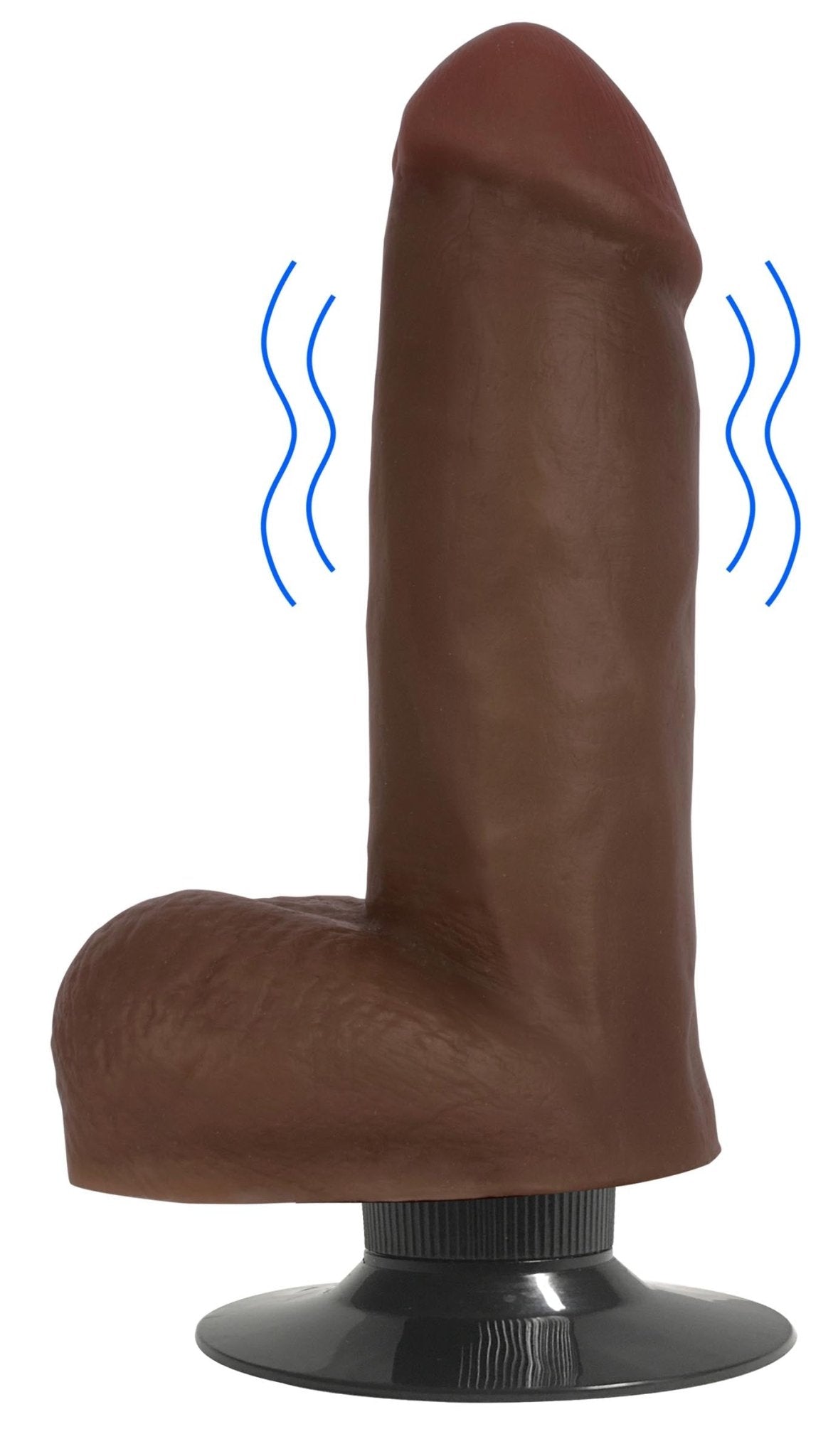 Jock Dark Vibrating Dildo with Balls - 6 Inch - Dildos - The Rabbit Hole Life