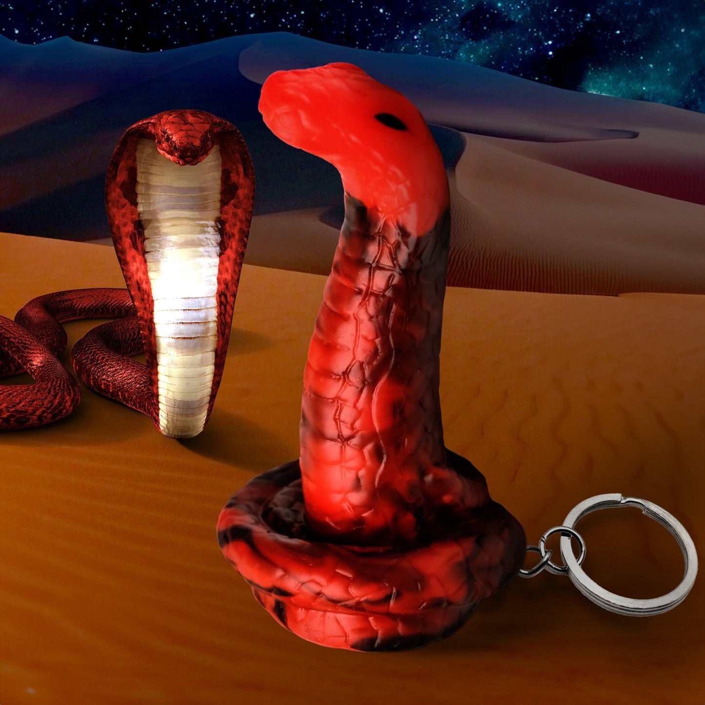 King Cobra Mini Dildo Key Chain - Misc - The Rabbit Hole Life
