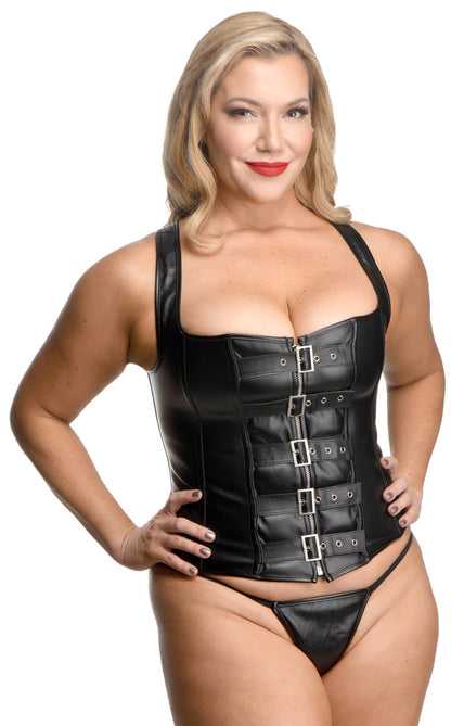 Lace-up Corset and Thong - Large - FetishClothing - The Rabbit Hole Life