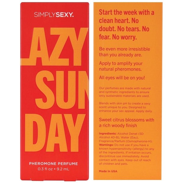 LAZY SUNDAY Pheromone Infused Perfume - Lazy Sunday 0.3oz | 9.2mL - Lubes - The Rabbit Hole Life