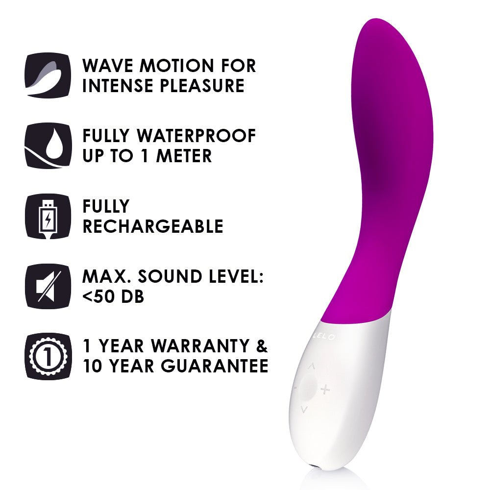 LELO Mona Wave Deep Rose - Vibrators - The Rabbit Hole Life