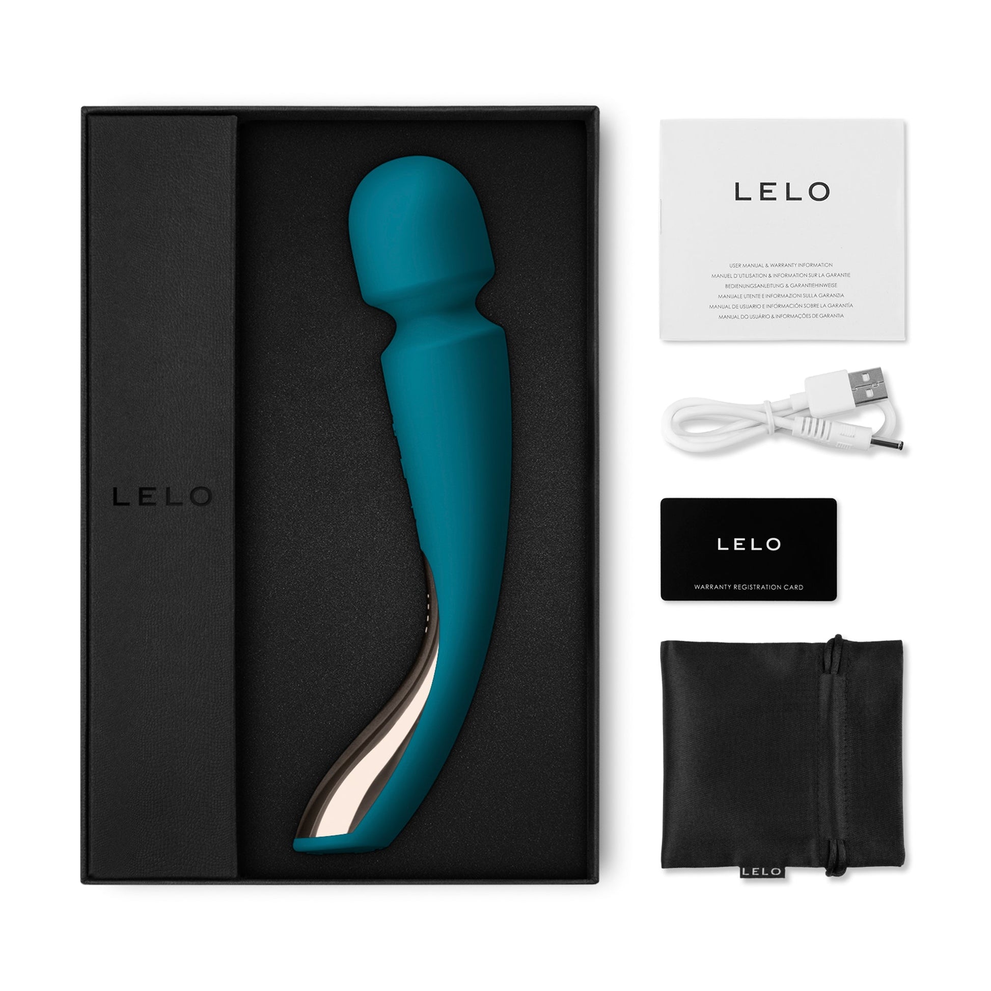 LELO Smart Wand 2 Medium Ocean Blue - Vibrators - The Rabbit Hole Life