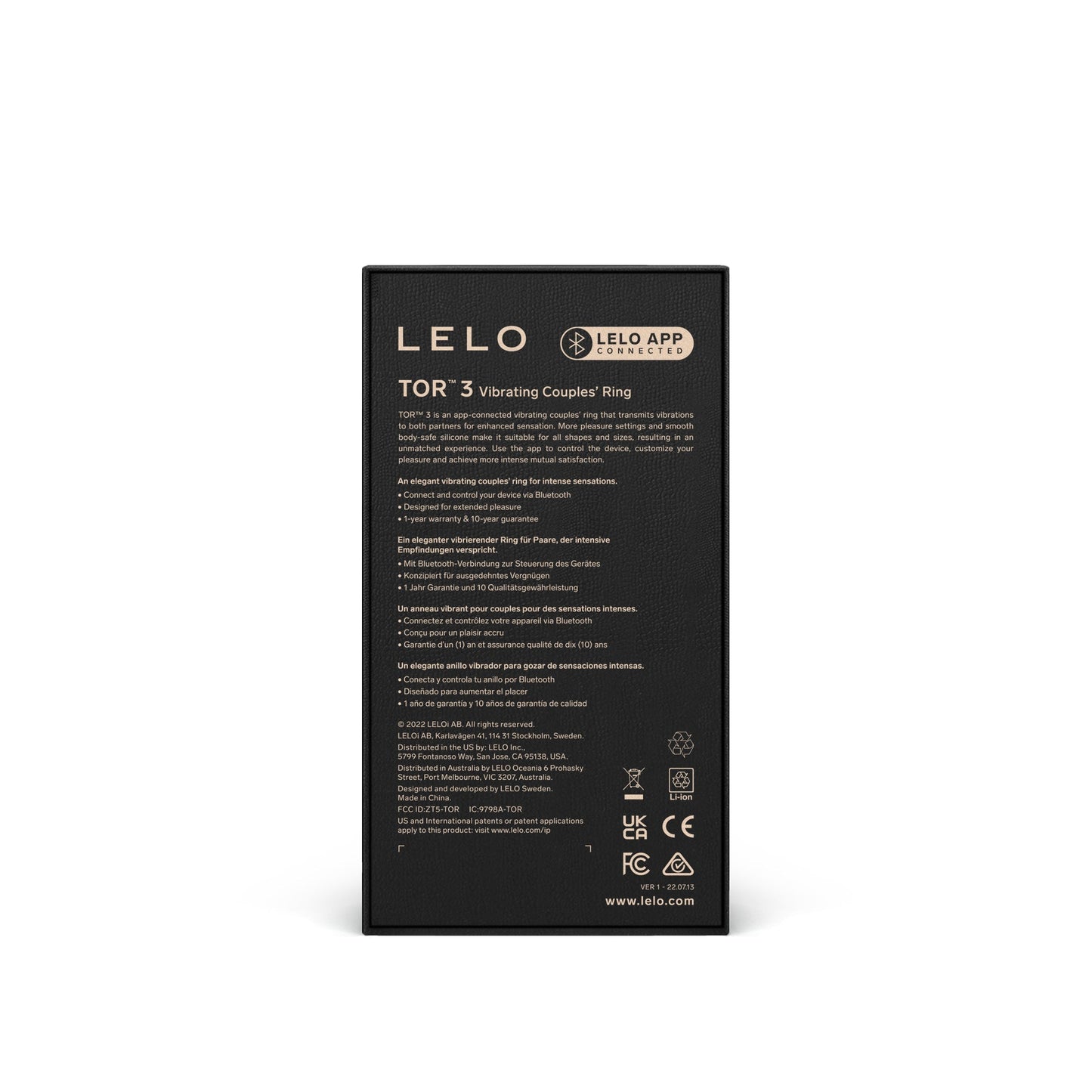 LELO TOR™ 3 Black - For Him - The Rabbit Hole Life