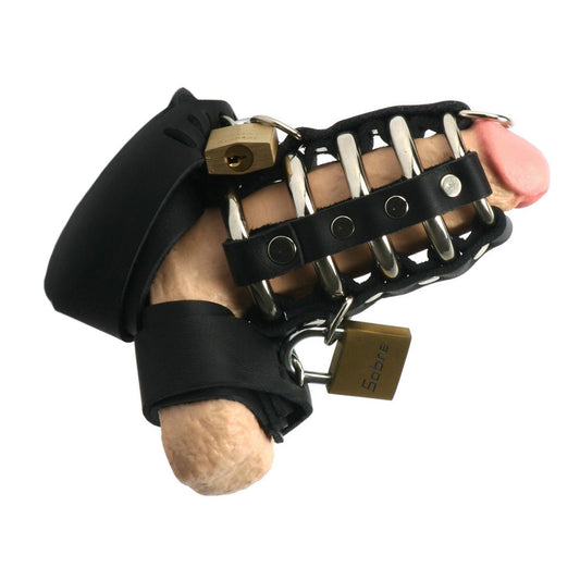Leviathan's Gates of Hell Leather Chastity Cage - Chastity - The Rabbit Hole Life