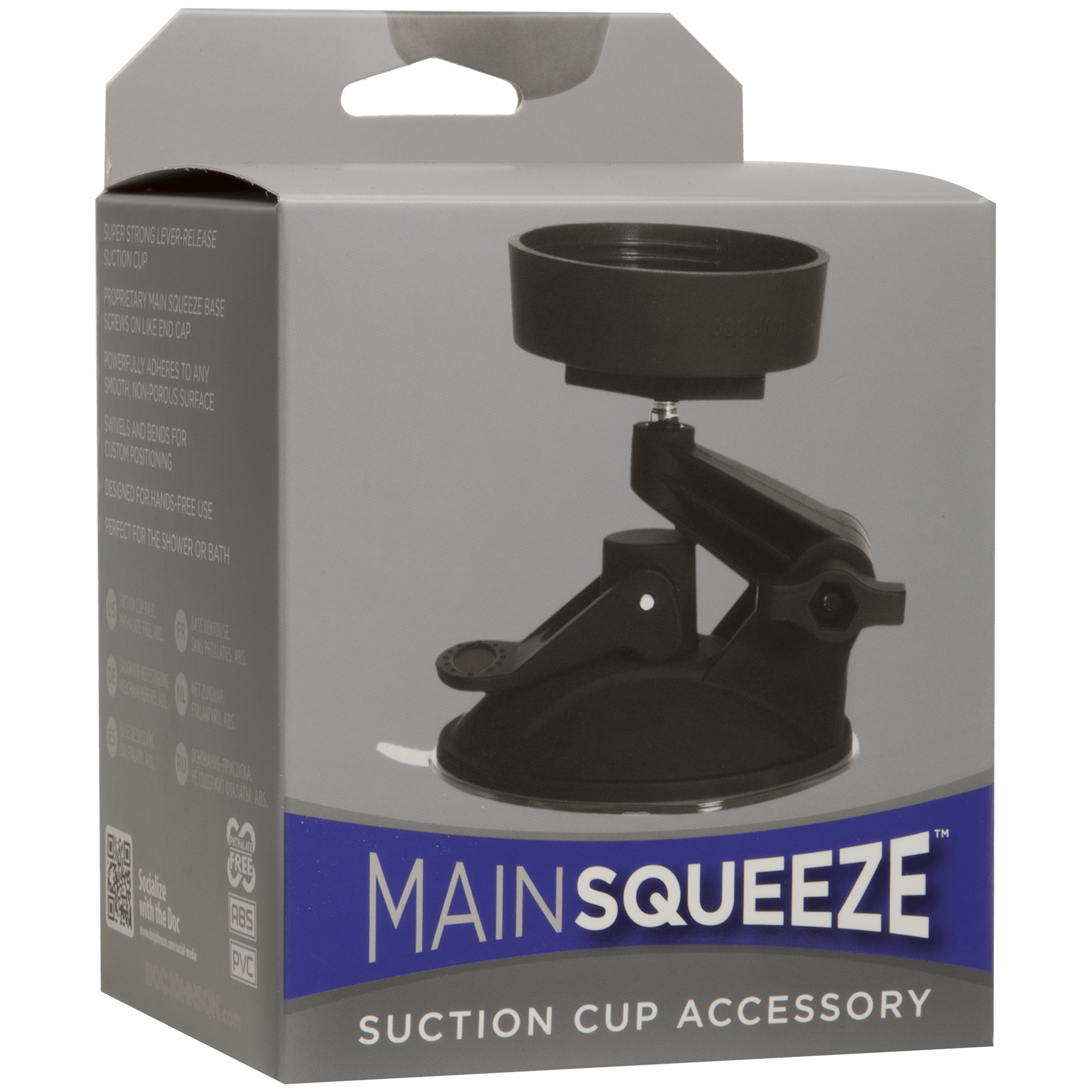 MAIN SQUEEZE — SUCTION CUP ACCES S OR — BLACK - For Him - The Rabbit Hole Life