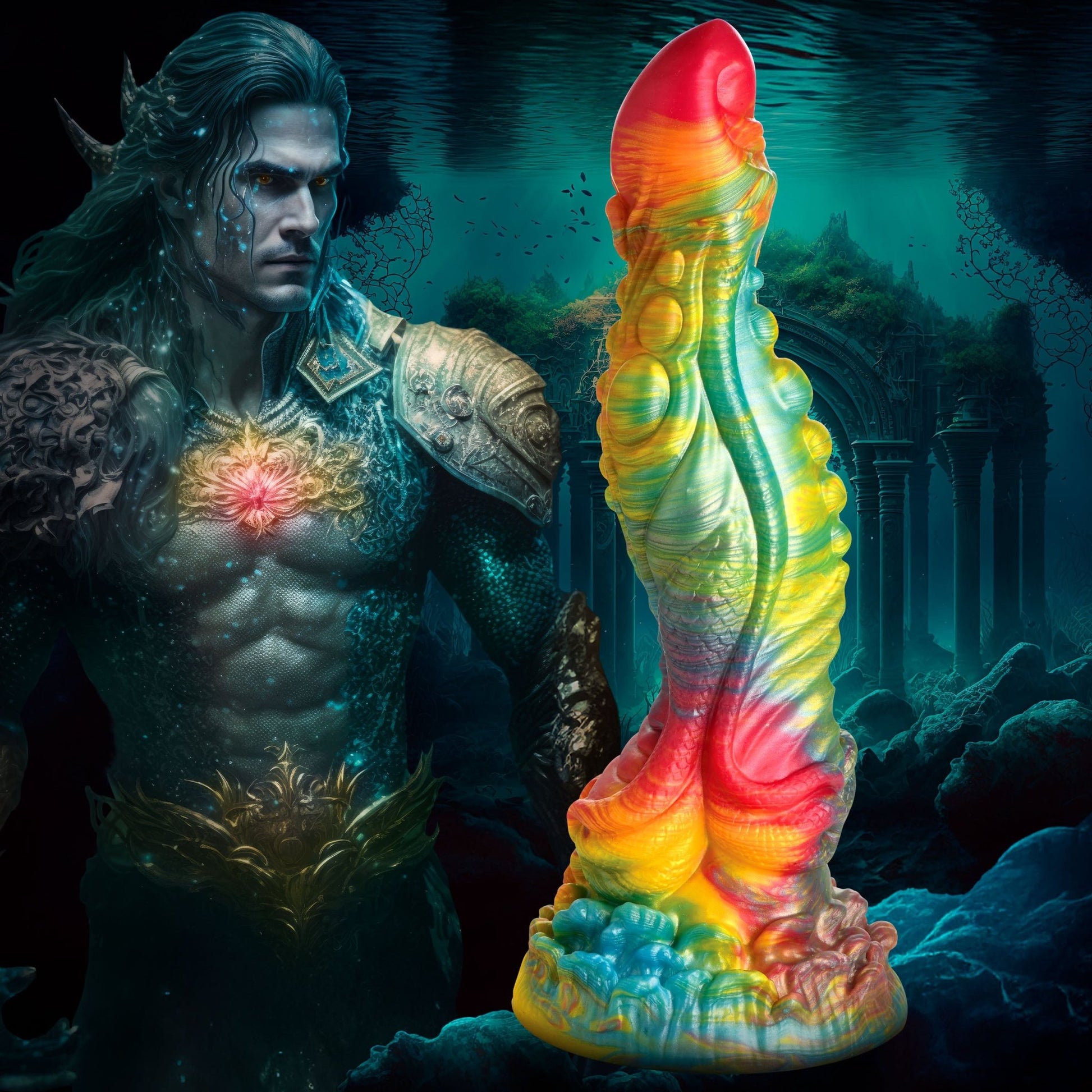 Majestic Merman Silicone Dildo - silicone-toys - The Rabbit Hole Life