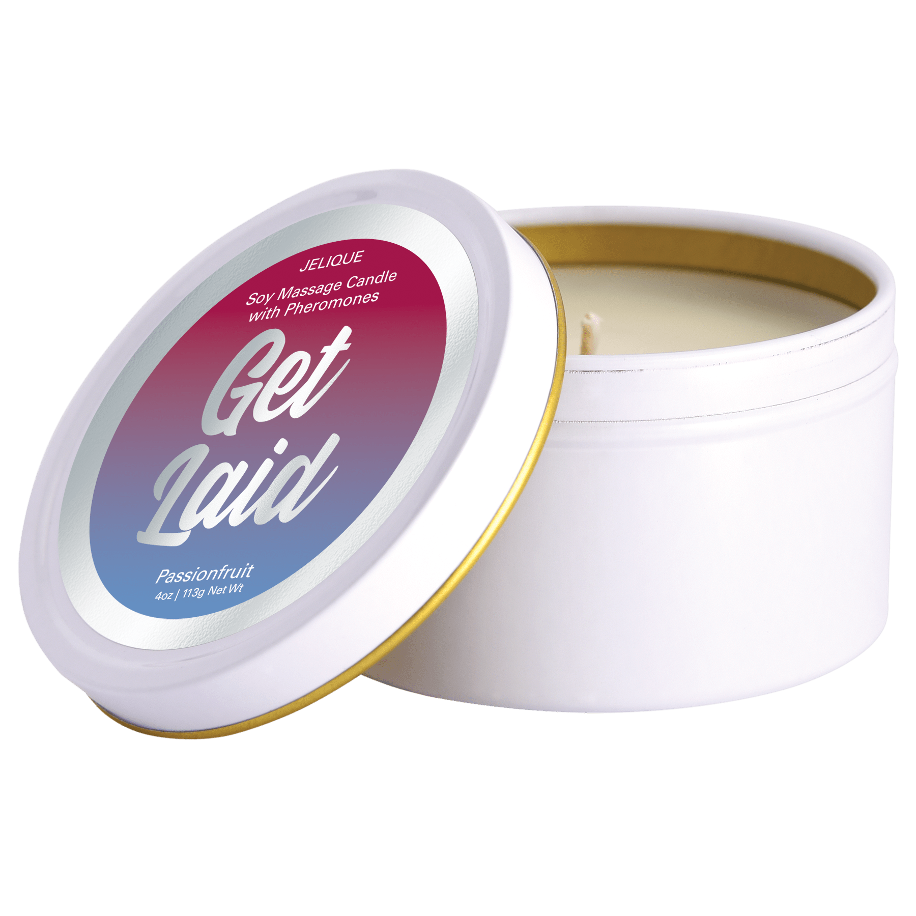 MOOD CANDLES Get Laid - Pheromone Massage Candle Passion Fruit 4oz | 113g - Lubes - The Rabbit Hole Life