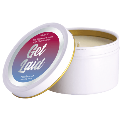 MOOD CANDLES Get Laid - Pheromone Massage Candle Passion Fruit 4oz | 113g - Lubes - The Rabbit Hole Life