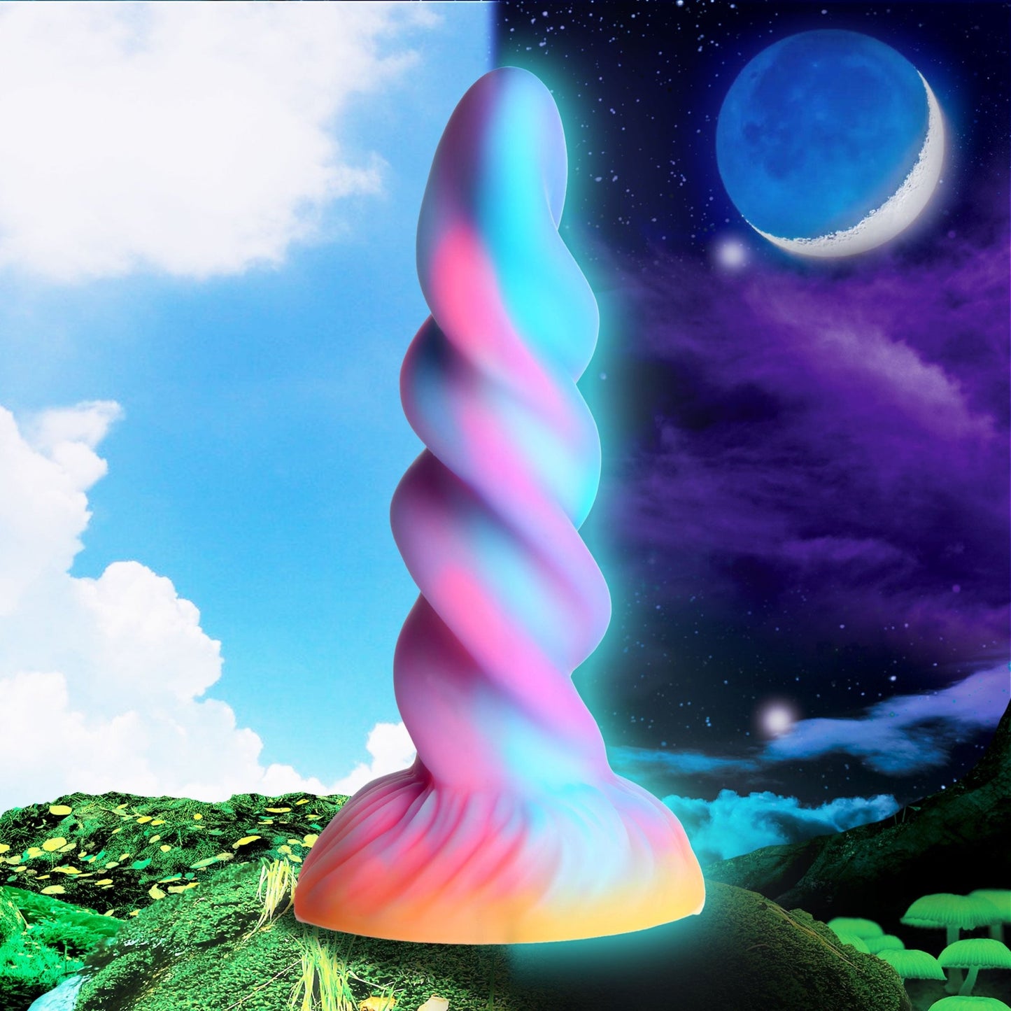 Moon Rider Glow-in-the-dark unicorn Dildo - silicone-toys - The Rabbit Hole Life