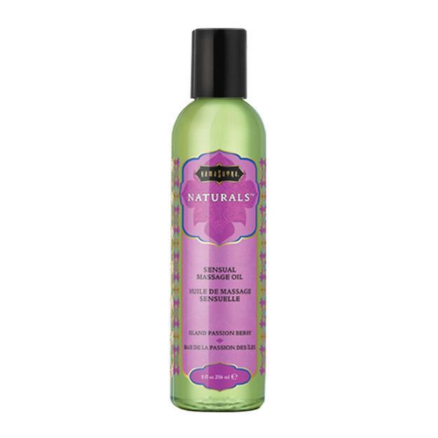 Naturals Massage Oil Island Passion Berry (8oz) - Lubes - The Rabbit Hole Life