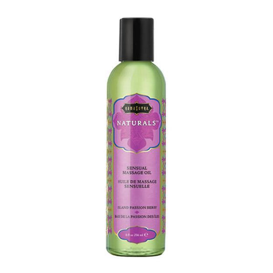 Naturals Massage Oil Island Passion Berry (8oz) - Lubes - The Rabbit Hole Life