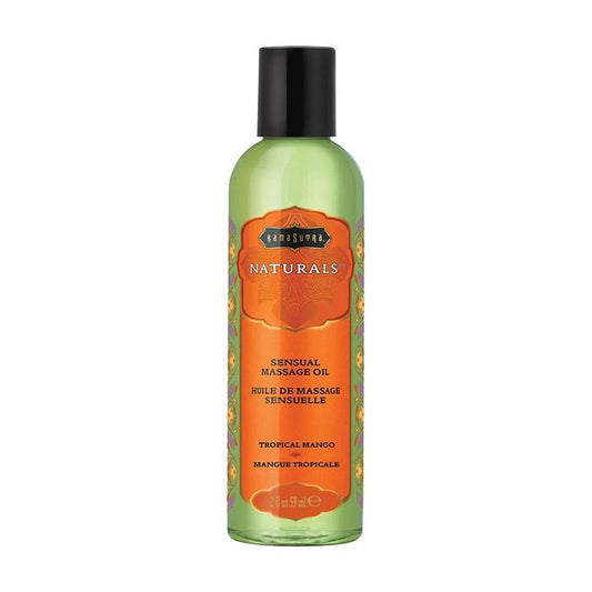 Naturals Massage Oil Tropical Mango (2oz) - Lubes - The Rabbit Hole Life