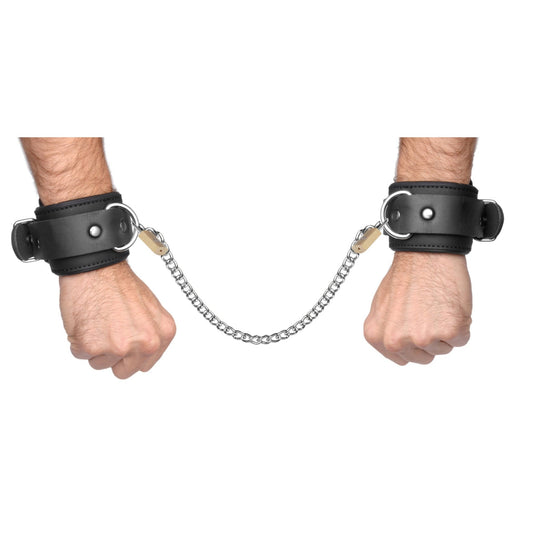 Neoprene Buckle Cuffs with Locking Chain Kit - ankle-and-wrist-cuffs - The Rabbit Hole Life