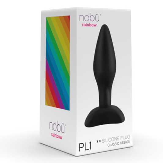 NOBU PL1 SILICONE PLUG - BLACK - Anal Toys - The Rabbit Hole Life