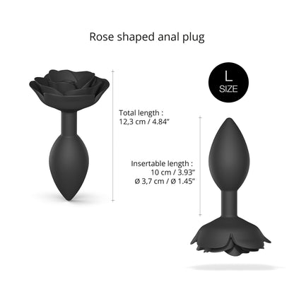 OPEN ROSES L SIZE - BLACK ONYX - Anal Toys - The Rabbit Hole Life